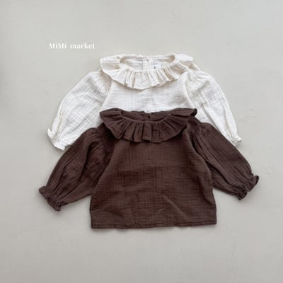 mimi market19 (65-85cm)  荷葉領上衣1