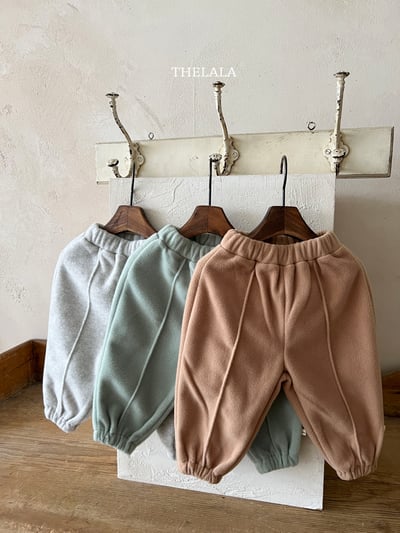 thelala44｜ (1y-6y) 絨面壓線束口褲8