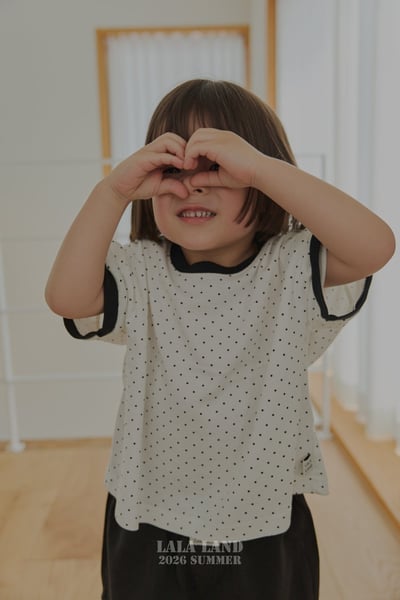 lala land73｜(75-120cm) 2色波點愛心上衣4