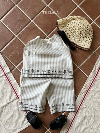 thelala40｜ (70-115) 條紋刺繡圖騰套裝11