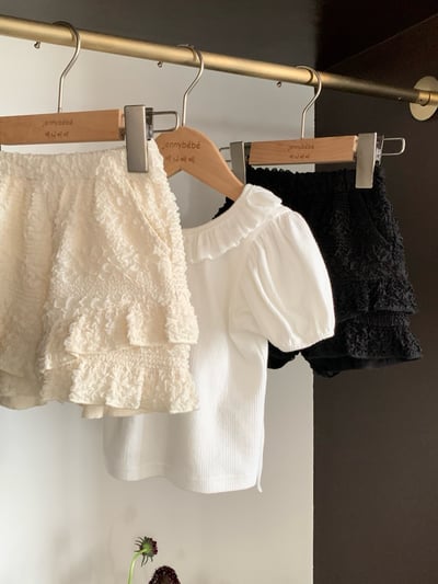 JE48｜(73-120cm) 花邊領露背上衣4