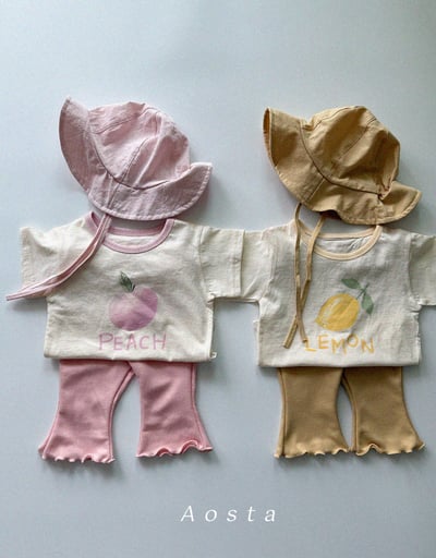 AOSTA28｜(6m-5y) 2款檸檬桃子上衣3