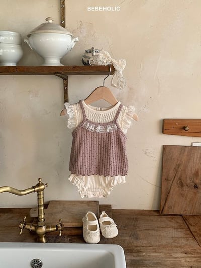 Bebe holic38｜(3m-18m) 蕾絲胸花小可愛14