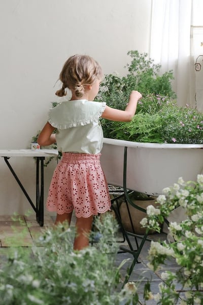 FLO34｜(75-140) 鏤空雕花短褲8