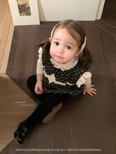 JE 647｜(66-90cm)  碎花蕾絲拼接包屁衣19