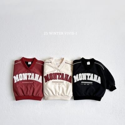 vivid64｜(78cm-125cm) V領運動風縮口袖上衣1