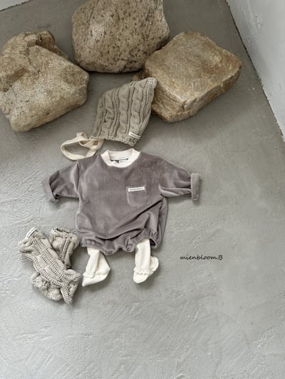 Bloom.b17｜(0m-24m) 絲絨口帶包屁衣13