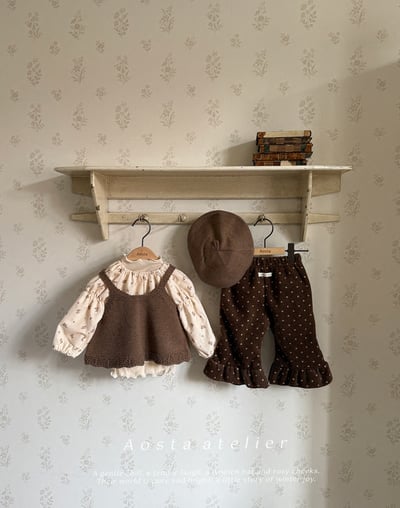 AOSTA14｜(1y5y) 冬季針織壓紋背心2