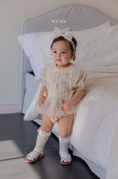 M-KIDS50｜(65-115cm) 蕾絲薄紗背心7