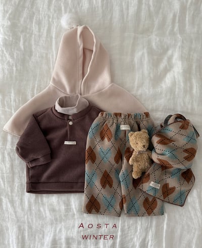 AOSTA04｜(6m-5y) 印花針織直筒褲17