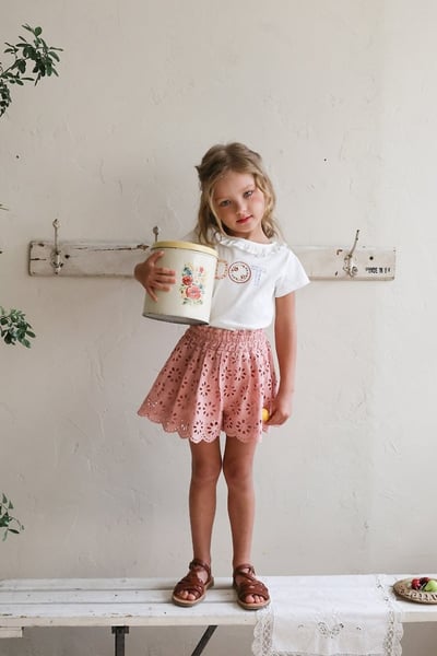 FLO34｜(75-140) 鏤空雕花短褲4