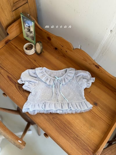 Marron34｜(1y-6y) 蝴蝶結格紋外套11