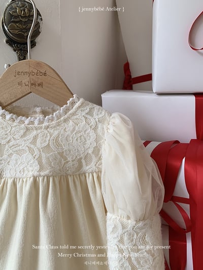 JE 421｜(66-90cm)  玫瑰蕾絲包屁衣4