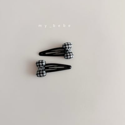 my_bebe07｜(free) 格紋蝴蝶結髮夾12