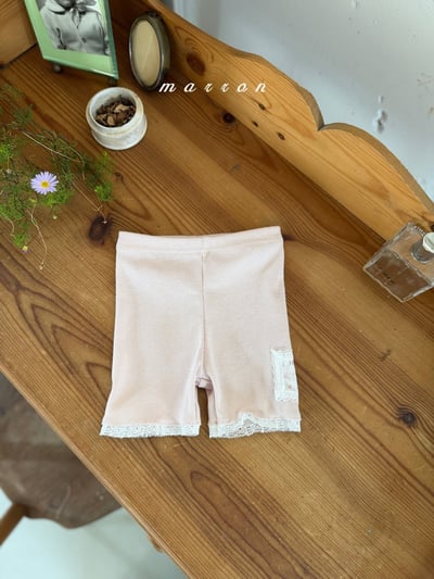 Marron15｜(1y-6y) 蕾絲邊內搭緊身褲7