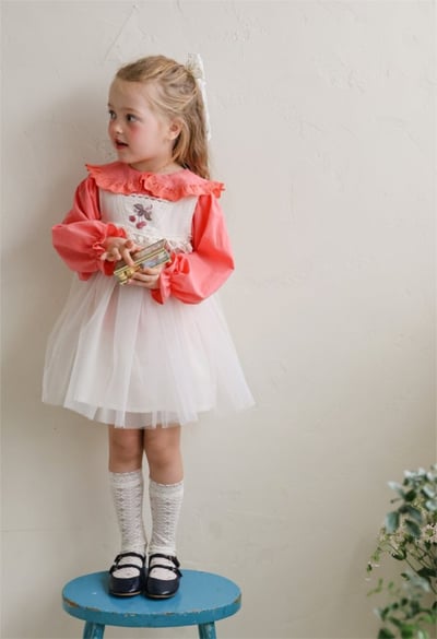 FLO06｜(free) 3色蕾絲滾邊蝴蝶結髮夾4