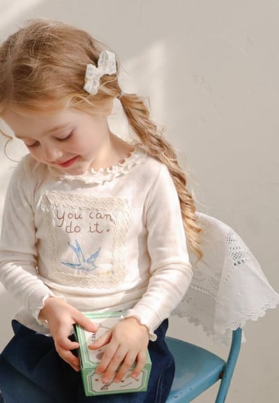 FLO05｜(free) 4色蕾絲蝴蝶結髮夾11