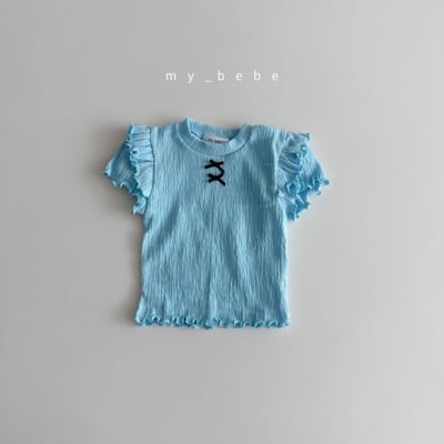 my_bebe35｜(80-120cm) 荷葉層次邊上衣5