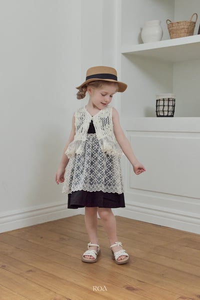 ROA22｜(6m-18m) 1色蕾絲鏤空背心12