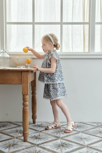 ROA10｜(6m-18m) 2色浪漫蕾絲滾邊短褲1