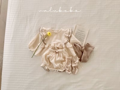 Valubebe47｜(65-80) 莓果摺邊燈籠褲15