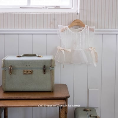 M-KIDS50｜(65-115cm) 蕾絲薄紗背心2