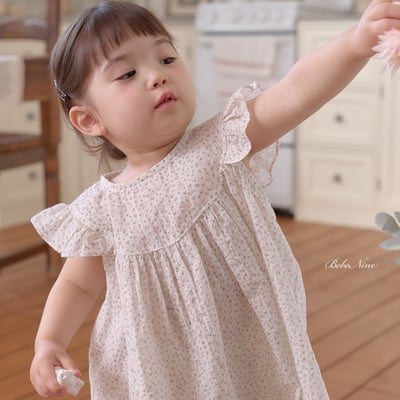 bebe nine19  (65cm-115cm) 2色天使寬鬆褲套裝8