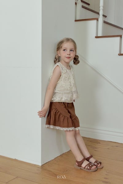 ROA34｜(6m-18m) 2色蕾絲滾邊褲裙14