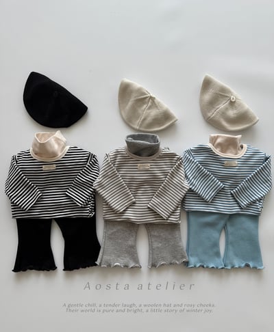 AOSTA57｜(6m-5y) 羅紋圓領上衣13