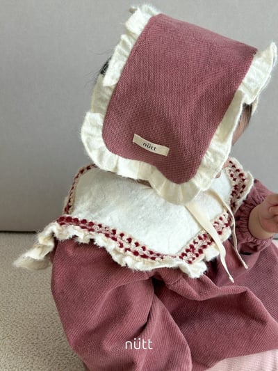 Nutt03｜(3m-16m) 翻領磨毛包屁衣含髮帶7