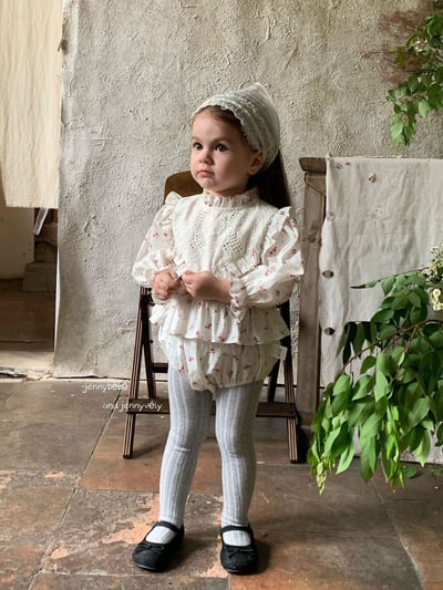 JE556｜(66-90cm) 荷葉邊層次包屁衣18