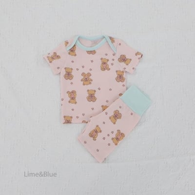 LIME&BLUE31｜(55-118cm MOM-DAD)  星星熊親子套裝6