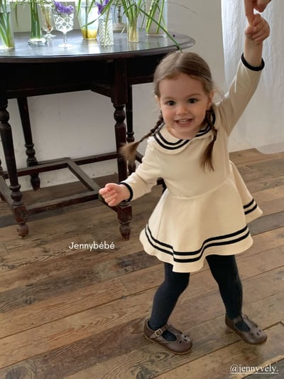 JE568｜(66-90cm) 水手領包屁衣11