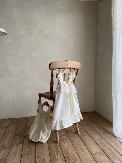 Anne Shirley08｜(1y-5y) 1色荷葉蕾絲無袖洋裝7