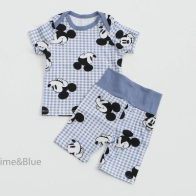 LIME&BLUE02｜(55-118cm MOM )  迪士尼親子居家服7