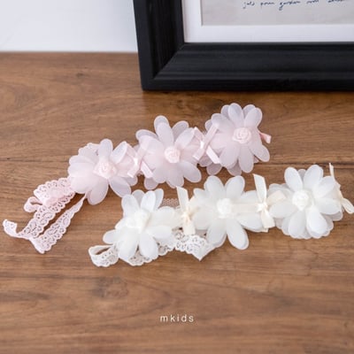 M-KIDS45｜(65-115cm) 花朵髮帶7