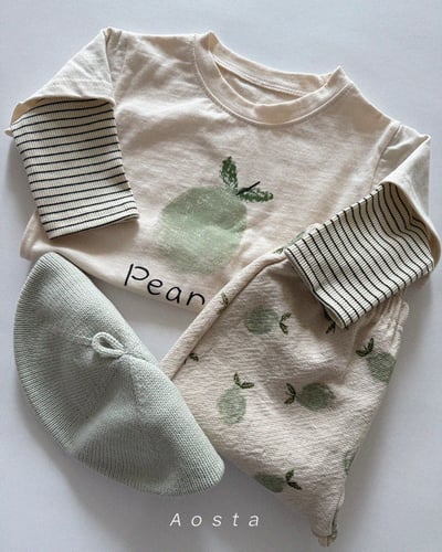 AOSTA01｜(6m-5y) 草莓梨子假兩件式上衣13