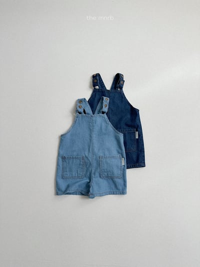 MiniRobe48｜(70-110) 簡約吊帶牛仔褲13