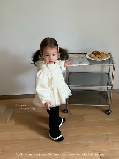 JE 634｜(80-110cm)  蕾絲絨毛長褲10