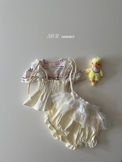 SO.U04｜(6m-4y)  蝴蝶結薄紗層次圍裙4