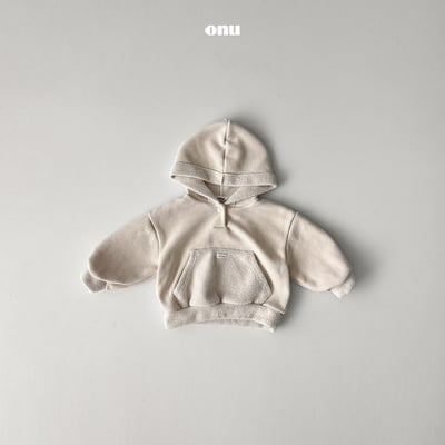 onu 50｜(70cm-115cm) 設計刷毛連帽上衣3