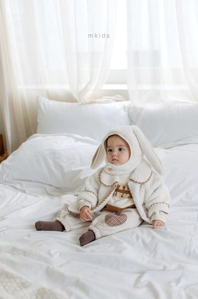 M-KIDS30｜(65-115cm) 2色滾邊縫線雙口袋刷毛外套4