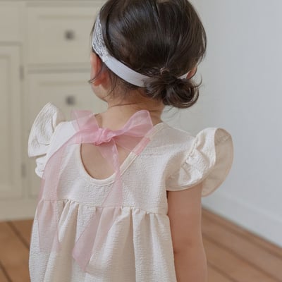 bebe nine29  (6m-24m) 2色小荷葉邊蝴蝶服12