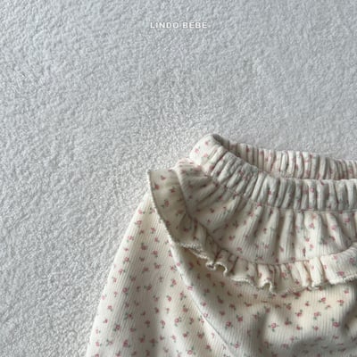 Lindo20｜(3m-18m) 荷葉摺邊縮口褲8