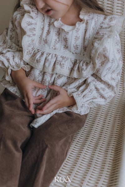 ROA16｜(80cm-120cm) 2色復古碎花長袖上衣18