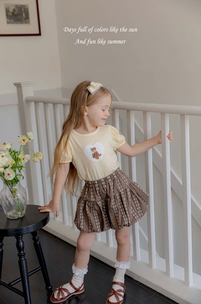 M-KIDS17｜(65-115cm) 印花泡泡短褲7