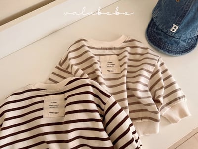 Valubebe73｜(65-90) 條紋小兔休閒上衣11
