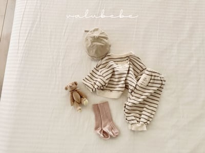 Valubebe72｜(65-90) 條紋束口褲12