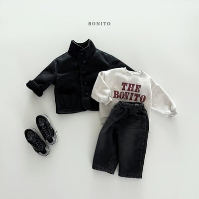 Bonito43｜(75cm-125cm-mom) logo簡約休閒上衣8