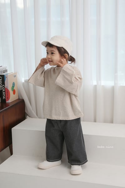 bebe nine02 (65-115) 2色寬鬆牛仔褲3